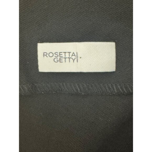Rosetta Getty Funnel Neck Torqued Knit Top Fit & Flare Black Size L New $625.00 - Picture 11 of 15